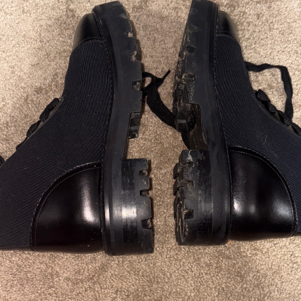 Kate Spade Black Knit Combat Boots - Picture 5 of 5